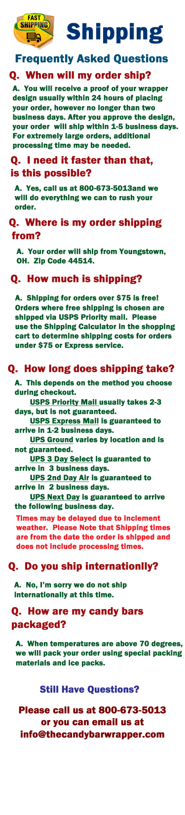 Shipping FAQ